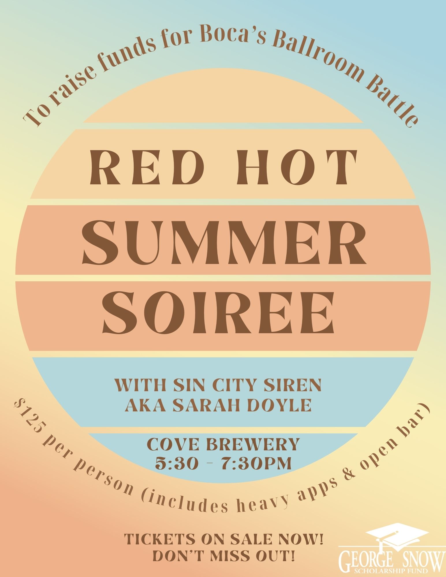 red hot summer soiree flyer